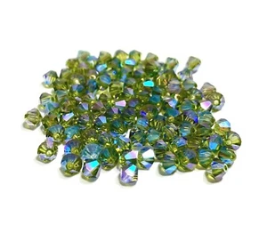 5301 5328 Swarovski Elements Crystal Khaki AB Bicone Faceted Beads 4mm 236 Pcs - Picture 1 of 1