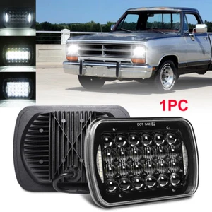 5X7" 7x6 Inch Halo LED Headlight For Dodge Ramcharger Ram 50 W150 W250 W350 D150 - Picture 1 of 12