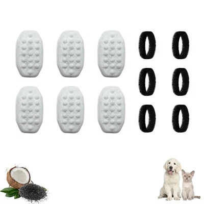 Nispira Water Filter for Rellaty Neare 108oz/3.2 Automatic Pet Fountain, 6 pk