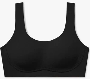 True & Co Black True Body Lift Scoop Bra with Soft Form Band - Picture 1 of 4
