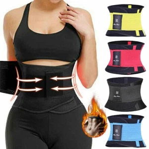 Women Waist Corset Sauna Sweat Weight Loss Body Shaper Yoga Trainer Slimmer Belt - Picture 1 of 32