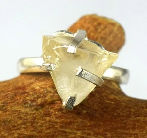 Natural 12.95 Ct Yellow Sapphire Certified Gemstone Rough Ring Good Luck Gift - Picture 1 of 6