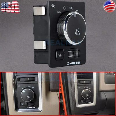 Interruptor de faro antiniebla para Dodge Ram 1500 2500 3500 4500 5500 2013-2021 Foto 1 de 4