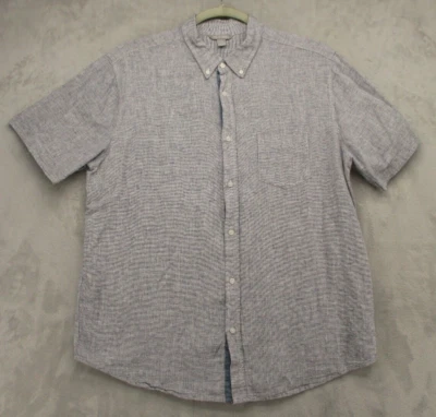 Camisa con botones Falls Creek para hombre X-grande gris blanco mezcla de colores mezcla de lino Foto 1 de 4