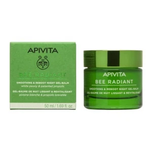 Apivita Bee Radiant Peony Smoothing & Reboot Night Gel-Balm 50ml New-Fast Shippi - Picture 1 of 3