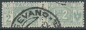1914-22 REGNO USATO PACCHI POSTALI 2 LIRE - Z4 - Picture 1 of 1