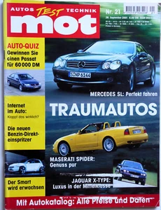 MOT 21-01+MERCEDES SL 500+MASERATI SPYDER+CLIO RENAULT V6+JAGUAR X-TYPE+MATRIX - Bild 1 von 1
