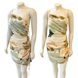 Ronny Kobo Topaz Dress in Marble Print Asymmetrical New size Medium - Picture 1 of 13