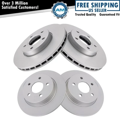 Juego de rotores de freno delanteros y traseros premium con recubrimiento G para Ford Focus 2012-2018 Foto 1 de 4