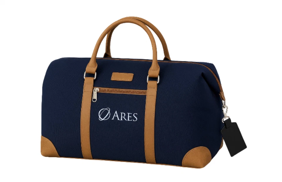 NUEVO CON ETIQUETAS 100% Auténtico Bolso Banquero Ares Management Los Angeles Deluxe Finanzas Azul Marino Foto 1 de 1