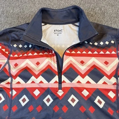 Top capa base estoico ligero poli 1/4 cremallera - para mujer talla M suroeste azteca Foto 1 de 4