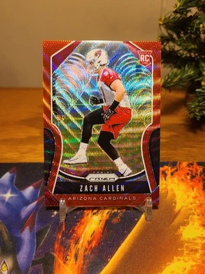 2019 Panini Prizm Zach Allen Red Wave Rookie 120/149 - Image 1 of 3