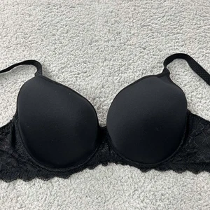 Simone Perele Bra 34E Plunge 12A316 Caresse 3D Plunge Black - Picture 1 of 10
