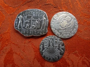 Barra total de plata .999 estilo egipcio de 1,75 oz/1/2 y 1/4 oz fraccional - Imagen 1 de 11