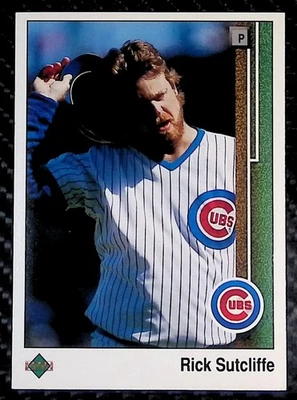 1989 Upper Deck #303 - Rick Sutcliffe - Chicago Cubs - Image 1 of 2