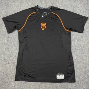 Nike Pro Combat Dri-Fit Fitted MLB San Francisco Giants Shirt Herren M schwarz Swoosh - Bild 1 von 3