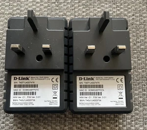 2 x D-Link DHP-300AV Powerline Adapters Homeplugs TalkTalk BT Sky Virgin EE - Picture 1 of 4