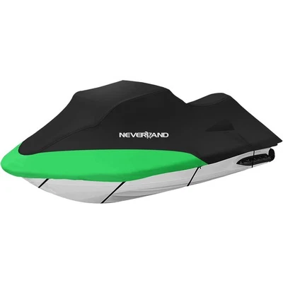 Jet Ski Cover Waterproof for Sea-Doo Spark Trixx 2-3 up 115-120 inch Black/Green Foto 1 de 4