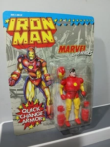 Figura de acción Toy Biz Marvel Super Heroes IRON MAN CAMBIO RÁPIDO COMO NUEVA EN TARJETA - Imagen 1 de 6