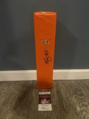 MAASON SMITH SIGNED LSU TIGERS TOUCHDOWN PYLON JSA COA AUTOGRAPHED - Image 1 of 3