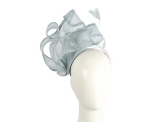 Fascinador Sinamay de diseñador azul claro de Max Alexander 100 % AU empresa familiar - Imagen 1 de 5