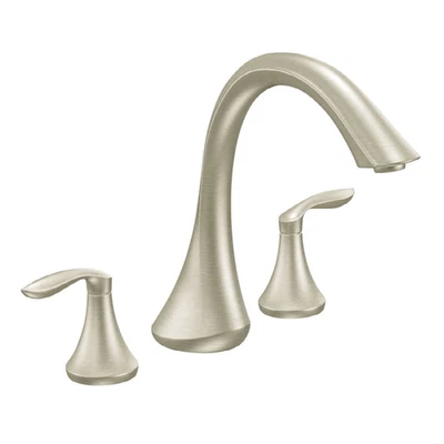 MOEN Eva T943BN Deck-Mount Roman Tub Faucet Trim Kit  Only Brushed Nickel - Image 1 of 4