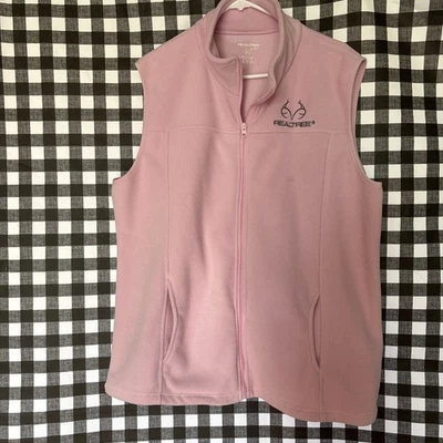 Realtree Vest Women 2Xl Pink Full Zip  - Image 1 of 4