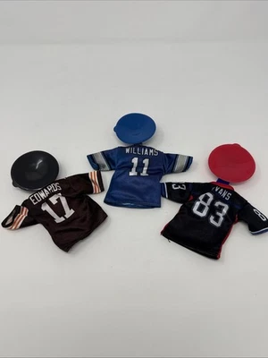 Lote de 3 mini camisetas de la NFL BK 2007 - Williams, Edwards & Evans con ventosa Foto 1 de 4