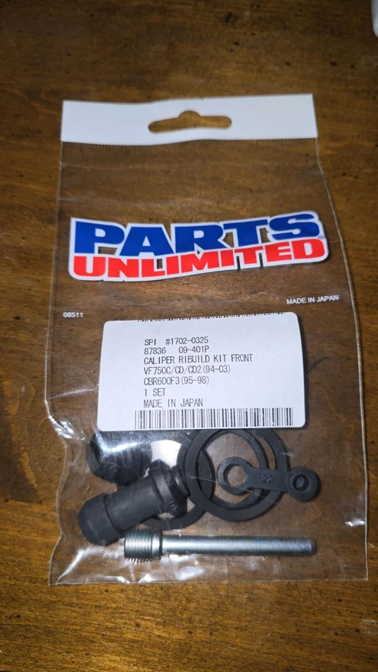 Kit de reconstrucción de pinza de freno Parts Unlimited 1702-0325 nuevo en embalaje original Foto 1 de 1