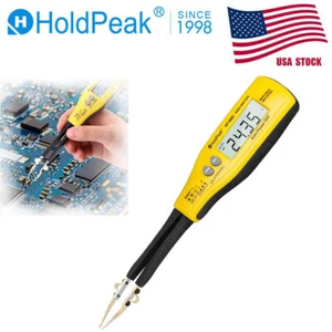 HoldPeak SMD Tester Meter Multimetro Automatico LED Diodo Continuità Batteria Tester US - Foto 1 di 11