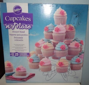 WILTON Cupcakes N More Dessert Stand Holds 23 Standard size Cupcakes - Picture 1 of 7