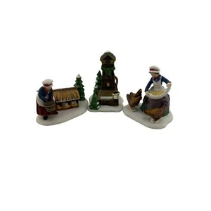 Vintage Dept 56 12 Days of Christmas 3 French Hens w/ Original Box - Picture 1 of 4