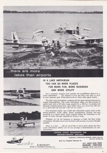 1966 Lago Anfibio Aereo Pubblicità 11/12/2022d - Foto 1 di 1