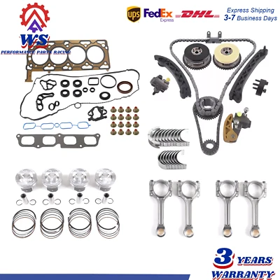 Head Gasket Set Timing Chain VVT Piston Rod For GMC Chevrolet Buick 2.5L 2013-21 - Image 1 of 4