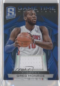2013-14 Panini Spectra Game Time Materials /15 Greg Monroe #67