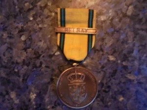 belle medaille militaire belge mission ou operation a l'etranger barette sur le - Picture 1 of 1
