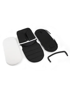 iCandy Peach Black Twill 2nd Carrycot Fabric and Bumper Bar £139.95