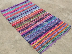 Chindi Rug Area Rag Rug Home Decor Bohemian Large Indian Carpet Floor Decor Rug - Picture 1 of 31