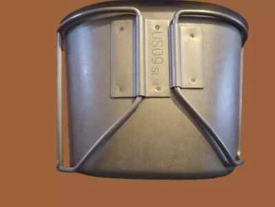 GENUINE US MILITARY CANTEEN CUP 1QT USGI STAINLESS HEAVY DUTY MINT - Image 1 of 4