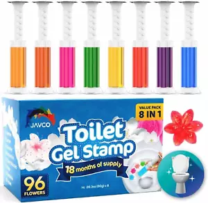 Floral Toilet Gel Stamp - Fresh Scented Toilet Fresheners (Mix Scents) - Picture 1 of 12