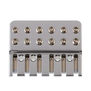 Guitar Brass Locking Nut String Lock for 6 String Headless Guitar Chrome - Picture 1 of 7