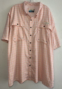 Magellan Outdoors Fish Gear kariertes Button-Down Angelhemd Relaxed Fit 3XL - Bild 1 von 9