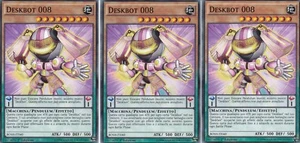 CARTA YU GI OH - 3 X  DESKBOT - BOSH IT040 - COMUNI - IN ITALIANO - 1a ed - Foto 1 di 1