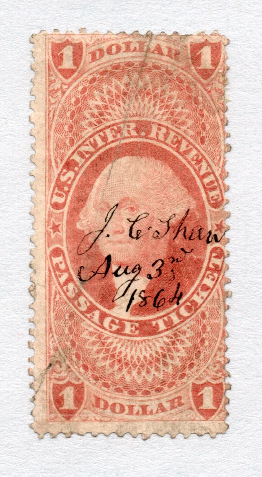 Sc# R74c Used (1/2" repaired tear at top)      /       Lot 0924003 - Image 1 of 1