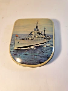 EDWARD SHARP S SCHARNIER LEERDOSE ROYAL NAVY SCHIFF SZENE - Bild 1 von 7