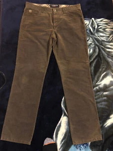 Alberto Jeans Modern Fit Stone *37 3/4x34* Cotton Stretch Brown Wood - Picture 1 of 12