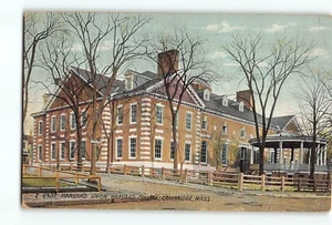 Vecchia cartolina d'epoca 1911 HARVARD UNION HARVARD COLLEGE CAMBRIDGE MA - Foto 1 di 2