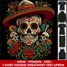 Los Muertos Sugar Skull Day of the Dead Mens Womens Kids Unisex