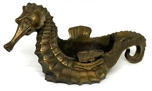 ANTIQUE BRONZE SEAHORSE ASHTRAY K & O Co Kronheim & Oldenbusch SILVER SPRINGS FL - Picture 1 of 15
