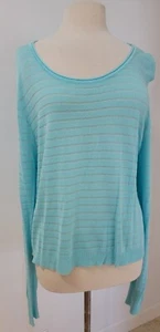 Lane Bryant NWT Size 18/20 Light Blue with Silver Striping Knit - Picture 1 of 9
